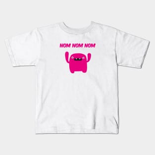 Funny & Cute Om nom nom nom - Monster Kids T-Shirt